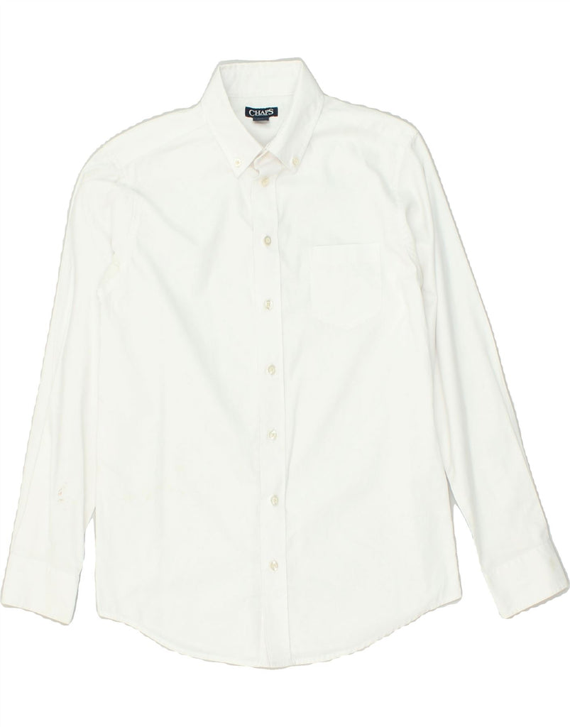 CHAPS Boys Shirt 13-14 Years White Cotton | Vintage Chaps | Thrift | Second-Hand Chaps | Used Clothing | Messina Hembry 