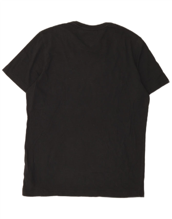 Tommy Hilfiger Mens T-Shirt Top Medium Black Cotton