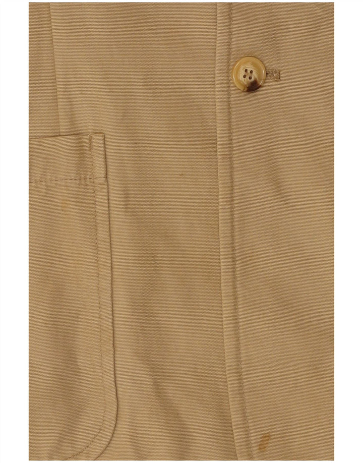 Marks & Spencer Mens Blue Harbour 2 Button Blazer Jacket UK 38 Medium Beige