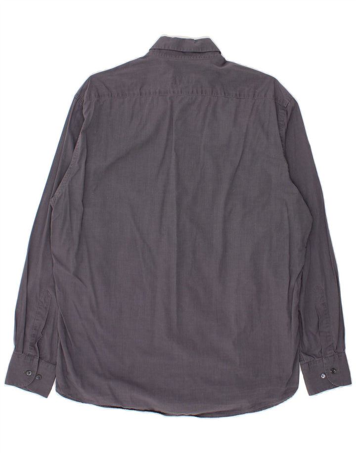 HUGO BOSS Mens Shirt Size 40 Medium Grey Cotton Vintage Hugo Boss and Second-Hand Hugo Boss from Messina Hembry 