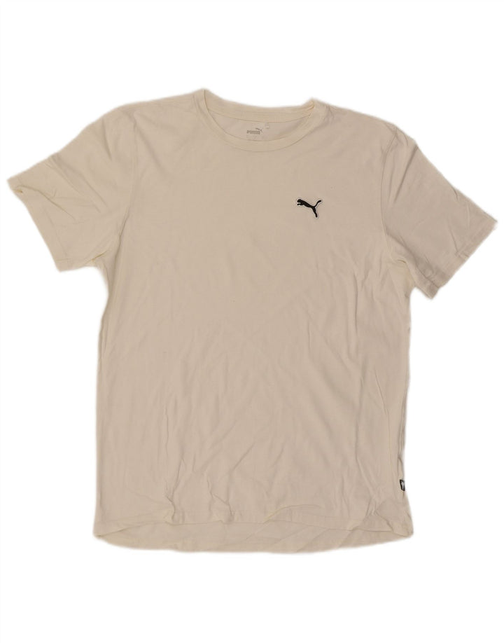 Puma Mens T-Shirt Top Large White