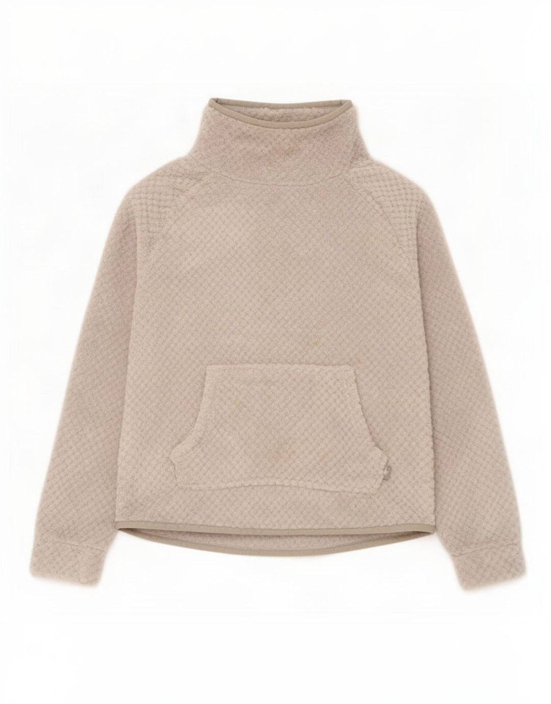 Weird Fish Womens Oversized Fleece Jumper UK 10 Small Grey Polyester