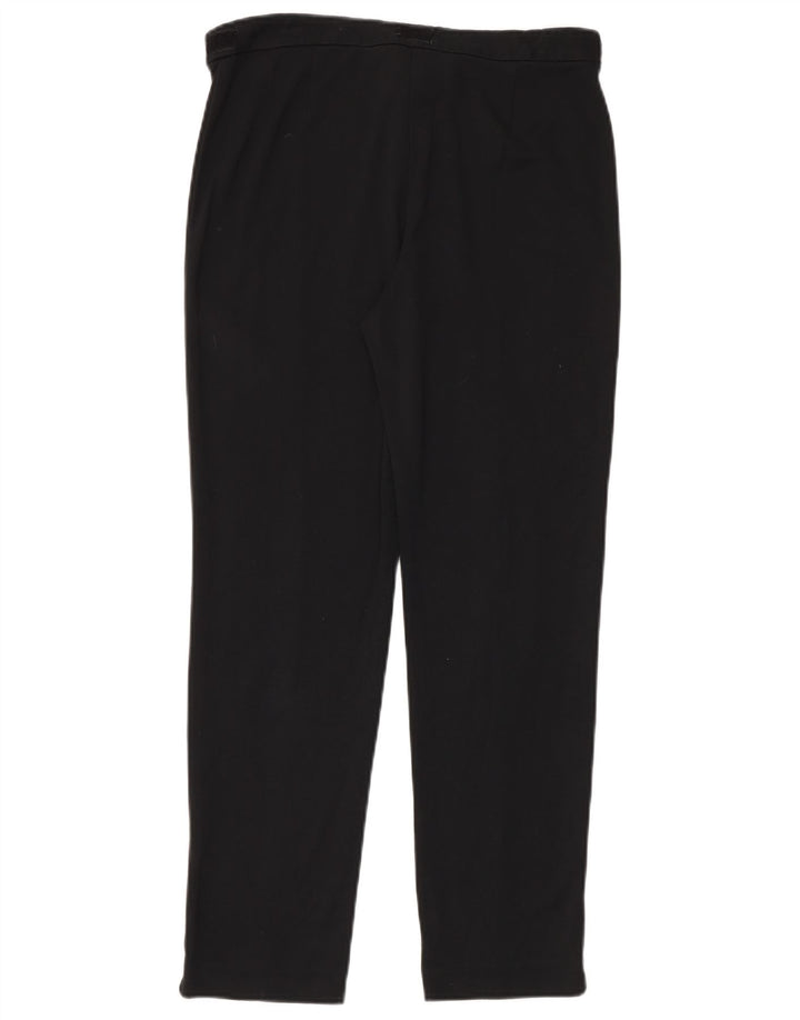 Marks & Spencer Womens Slim Casual Trousers UK 12 Medium W32 L30 Black