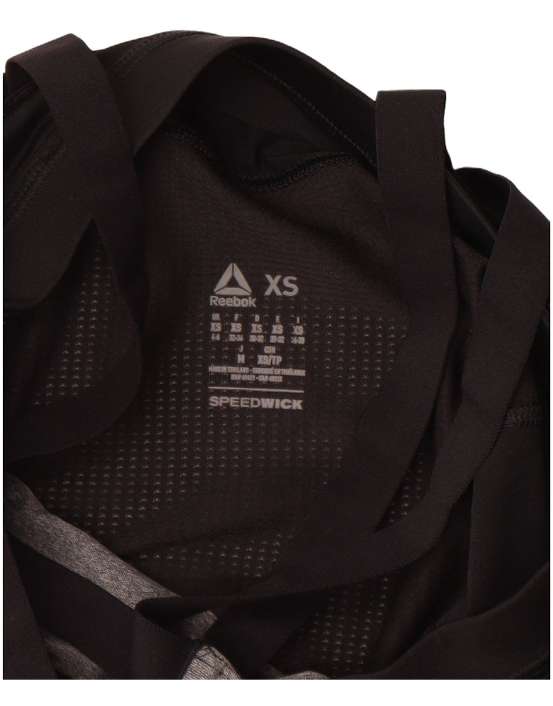 REEBOK Womens Les Mills Graphic Vest Top UK 4/6 XS Grey Colourblock