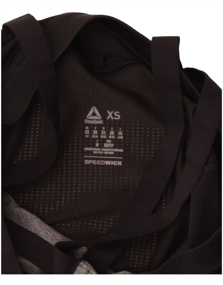 REEBOK Womens Les Mills Graphic Vest Top UK 4/6 XS Grey Colourblock