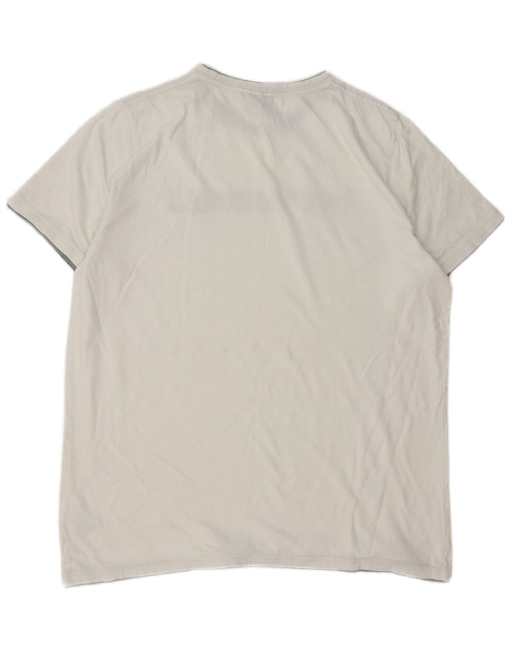 Animal Mens Graphic T-Shirt Top Large White Cotton