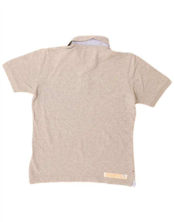 La Martina Mens Polo Shirt Small Grey Cotton