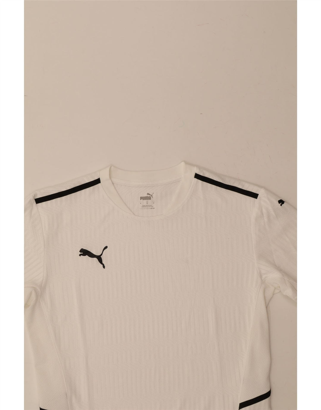 PUMA Mens T-Shirt Top Medium White Polyester Vintage Puma and Second-Hand Puma from Messina Hembry 
