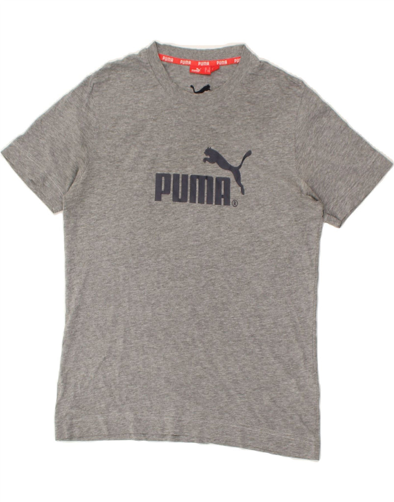 PUMA Mens Graphic T-Shirt Top Small Grey Cotton | Vintage Puma | Thrift | Second-Hand Puma | Used Clothing | Messina Hembry 