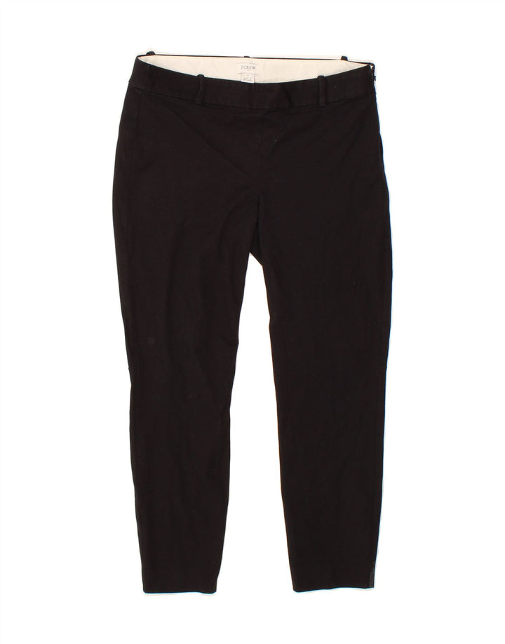 J. CREW Womens Slim Cropped Trousers US 8 Medium W30 L25 Black Cotton Vintage J. Crew and Second-Hand J. Crew from Messina Hembry 