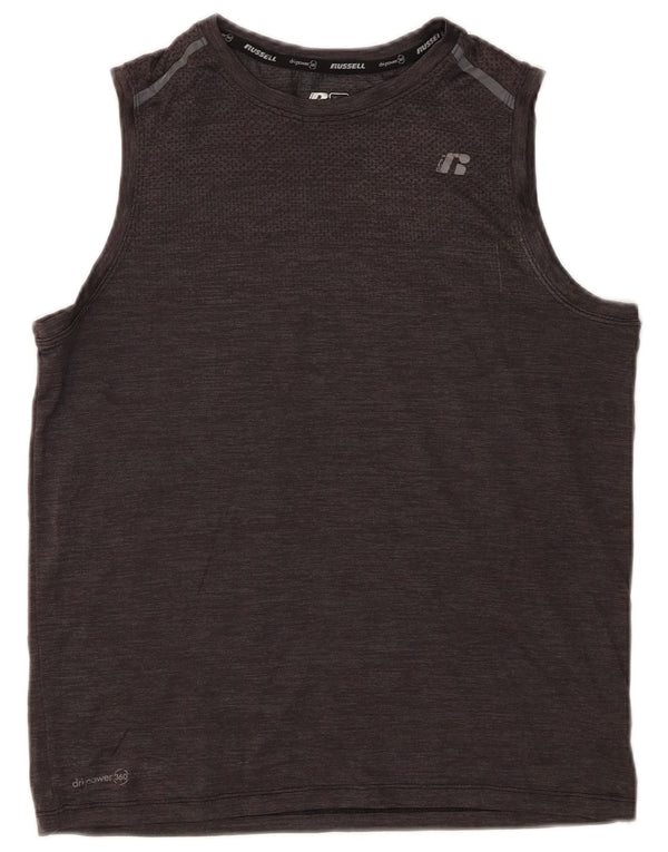 Russell Athletic Boys Vest Top 14-15 Years XL Grey Nylon