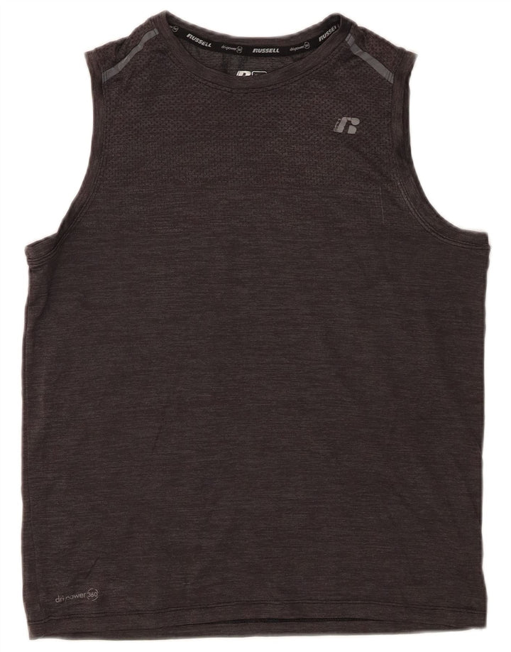 Russell Athletic Boys Vest Top 14-15 Years XL Grey Nylon