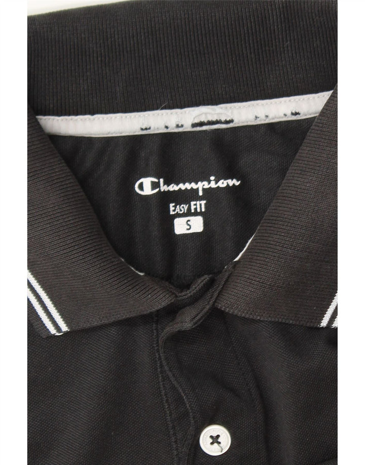 CHAMPION Mens Easy Fit Polo Shirt Small Black Vintage Champion and Second-Hand Champion from Messina Hembry 