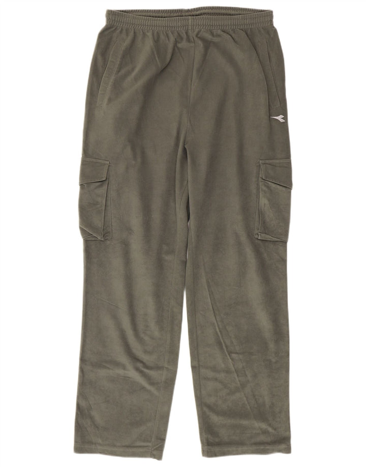 Diadora Mens Cargo Tracksuit Trousers XL  Khaki Polyester