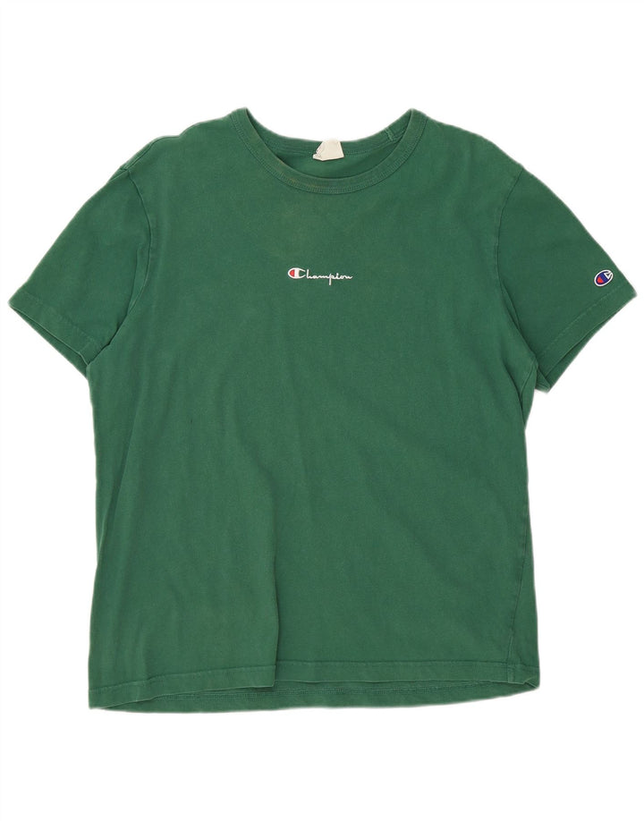 Champion Mens T-Shirt Top Large Green