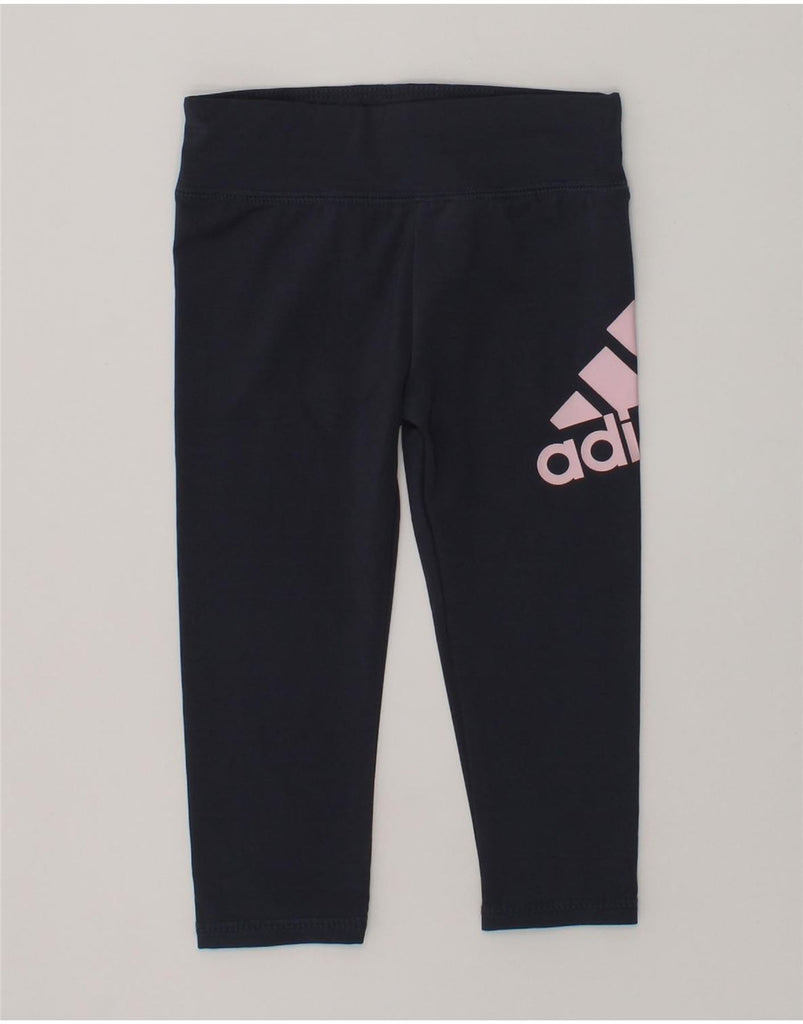 ADIDAS Baby Girls Graphic Trousers 9-12 Months Grey Polyester | Vintage Adidas | Thrift | Second-Hand Adidas | Used Clothing | Messina Hembry 