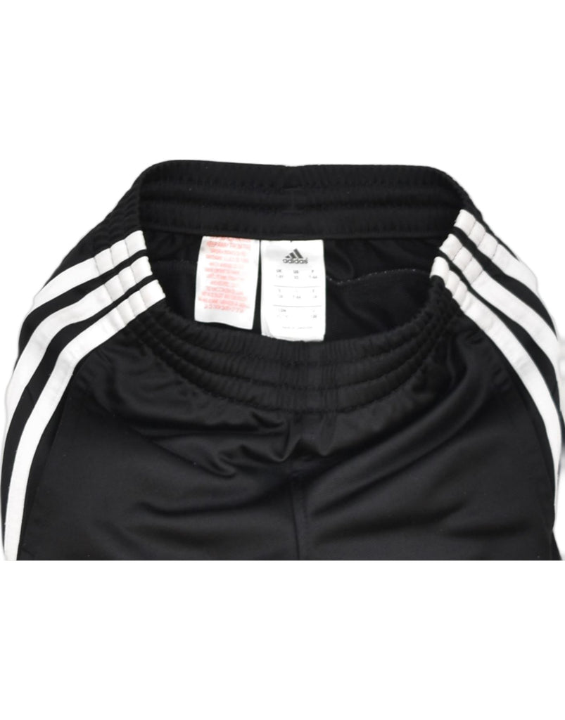 ADIDAS Girls Tracksuit Trousers 7-8 Years Black Polyester | Vintage | Thrift | Second-Hand | Used Clothing | Messina Hembry 