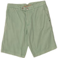 Guess Womens Chino Shorts W28 Medium Green Cotton