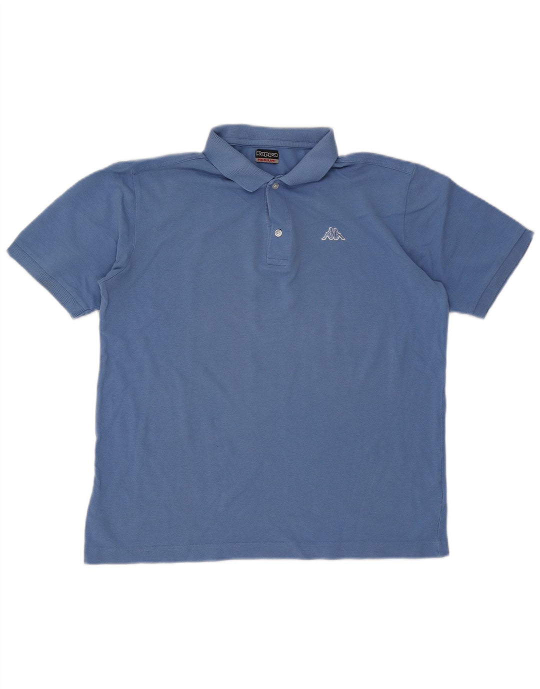 Kappa Mens Polo Shirt Medium Blue Cotton
