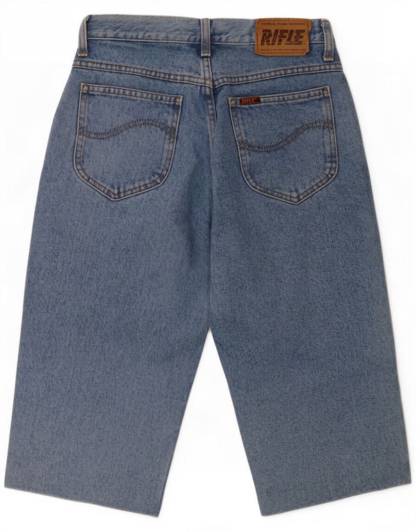 Rifle Mens Denim Shorts Small W29 Blue Cotton