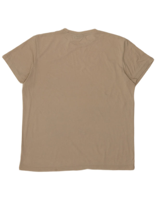LOTTO Mens Graphic T-Shirt Top XL Beige