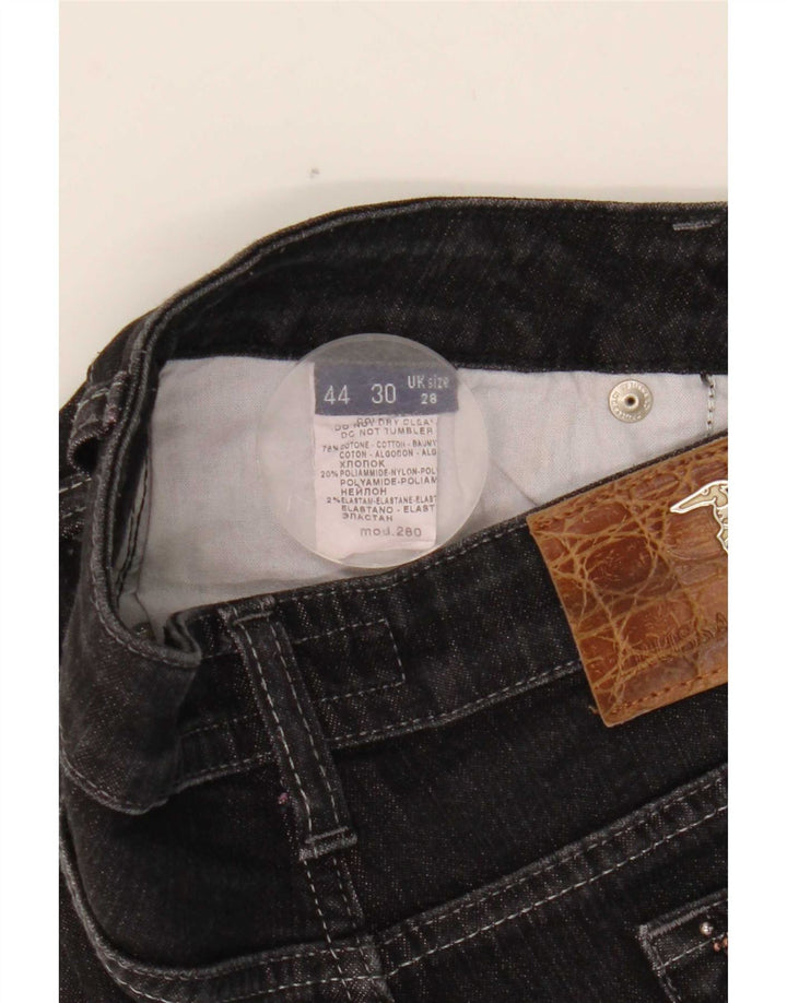 Trussardi Womens Straight Jeans W28 L29 Black Cotton