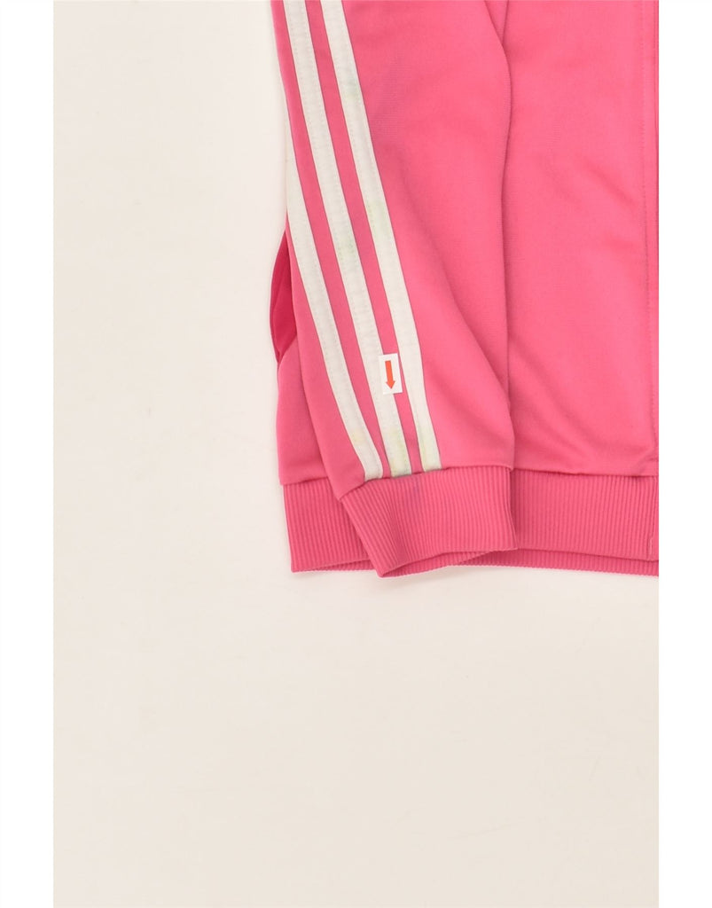 ADIDAS Girls Tracksuit Top Jacket 11-12 Years Pink Polyester | Vintage Adidas | Thrift | Second-Hand Adidas | Used Clothing | Messina Hembry 