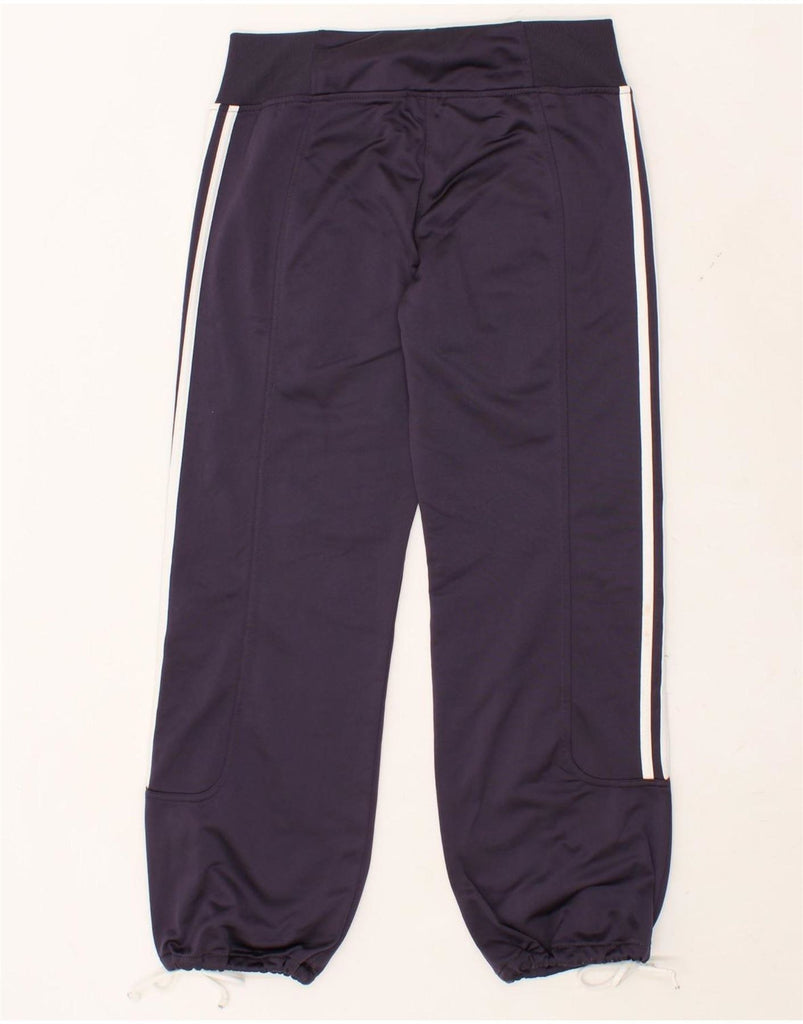 ADIDAS Womens Tracksuit Trousers UK 10 Small Navy Blue Polyester Vintage Adidas and Second-Hand Adidas from Messina Hembry 