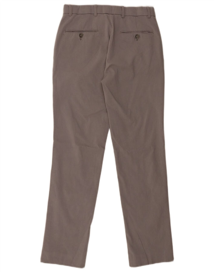 TOMMY HILFIGER Mens Slim Chino Trousers W30 L30 Grey Rayon