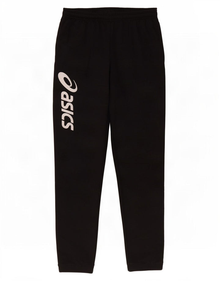 Asics Mens Graphic Tracksuit Trousers XL Black Polyester