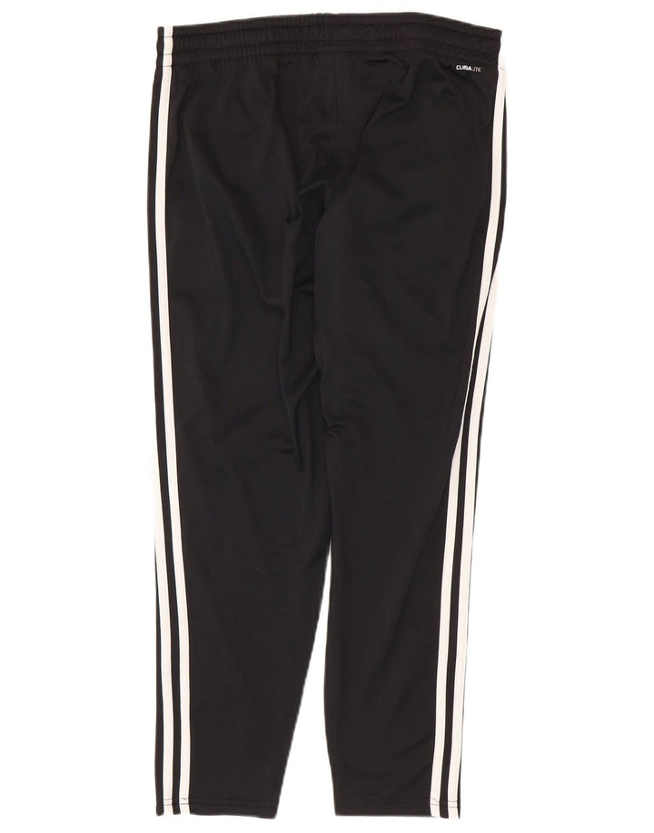 ADIDAS Womens Climalite Tracksuit Trousers UK 12 Medium  Black Polyester