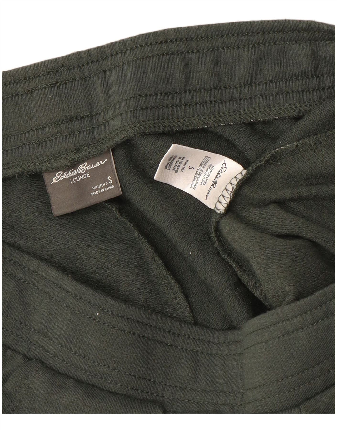 EDDIE BAUER Womens Tracksuit Trousers Joggers UK 10 Small Khaki Polyester