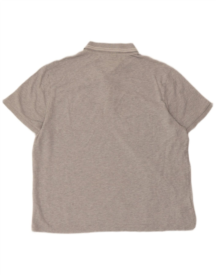 Lacoste Mens Polo Shirt Size 7 2XL Grey Cotton