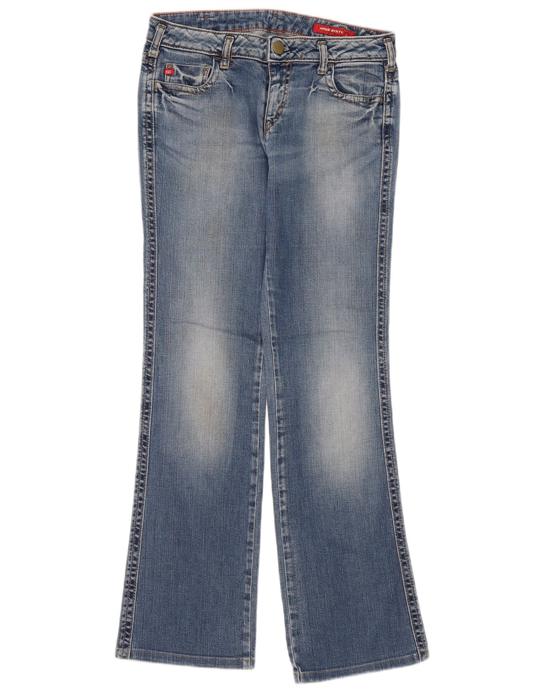Miss Sixty Womens Mary J Bootcut Jeans W31 L33 Blue Cotton