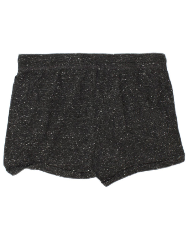Jack Wills Womens Sport Shorts UK 8 Small Black Flecked Polyester