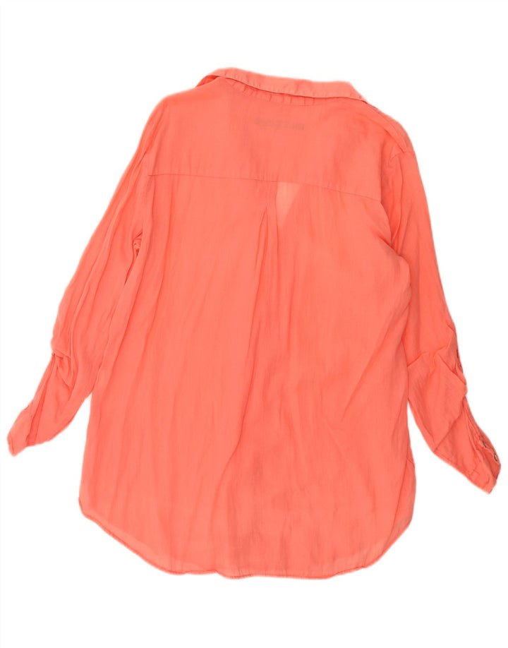 Zara Womens Blouse Top UK 14 Medium Pink