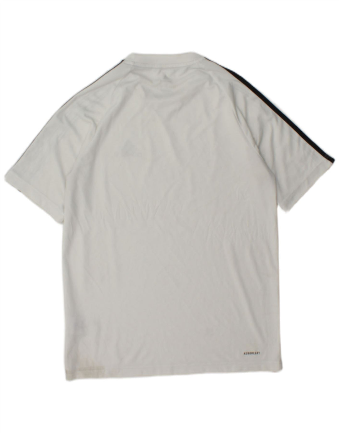 Adidas Mens Aeroready T-Shirt Top Small White Colourblock Polyester
