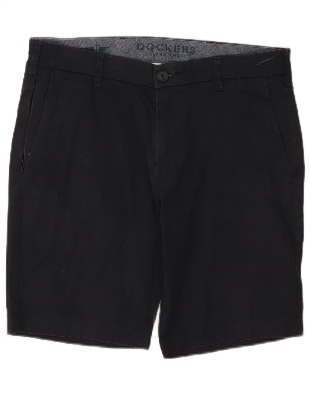 Dockers Mens Chino Shorts W31 Medium Black Cotton