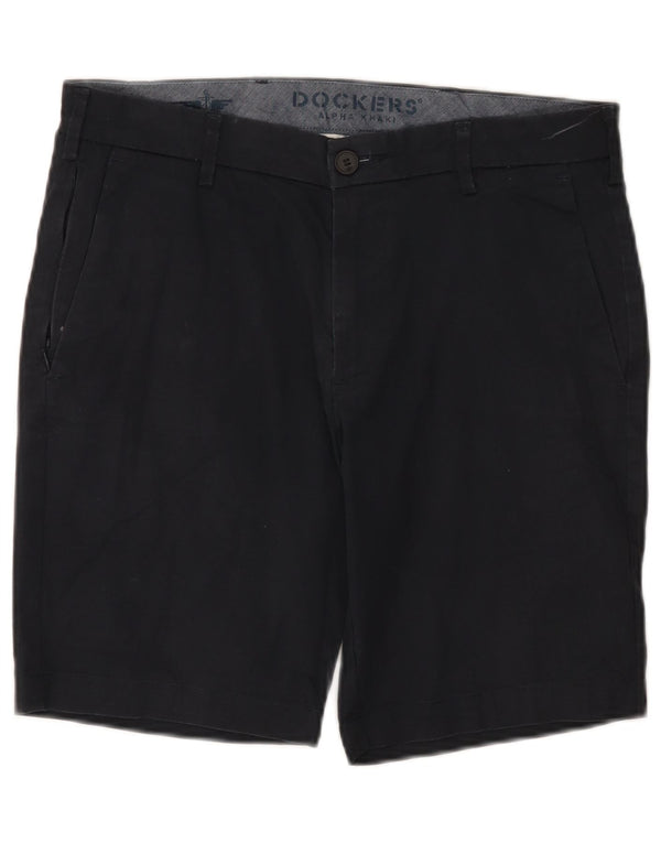 Dockers Mens Chino Shorts W31 Medium Black Cotton