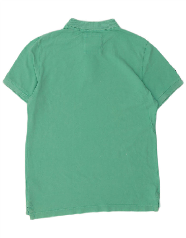 Superdry Mens Classic Fit Polo Shirt XL Green Cotton