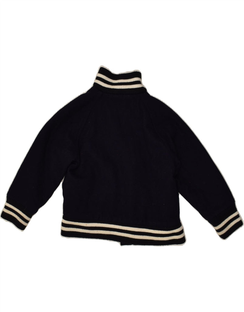 WOOLRICH Boys Graphic Varsity Jacket 5-6 Years Navy Blue Wool | Vintage Woolrich | Thrift | Second-Hand Woolrich | Used Clothing | Messina Hembry 