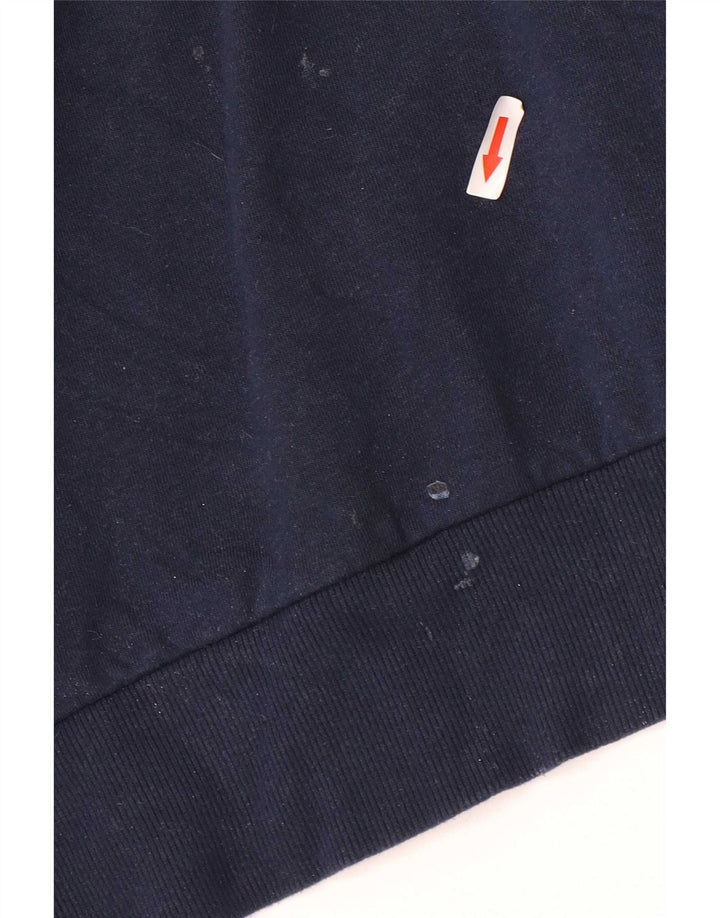 Ellesse Mens Graphic Sweatshirt Jumper Large Navy Blue Cotton