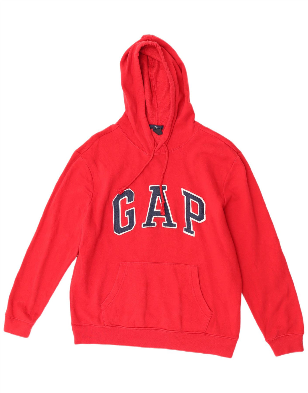 Gap Womens Graphic Oversized Hoodie Jumper UK 14 Medium Red Cotton