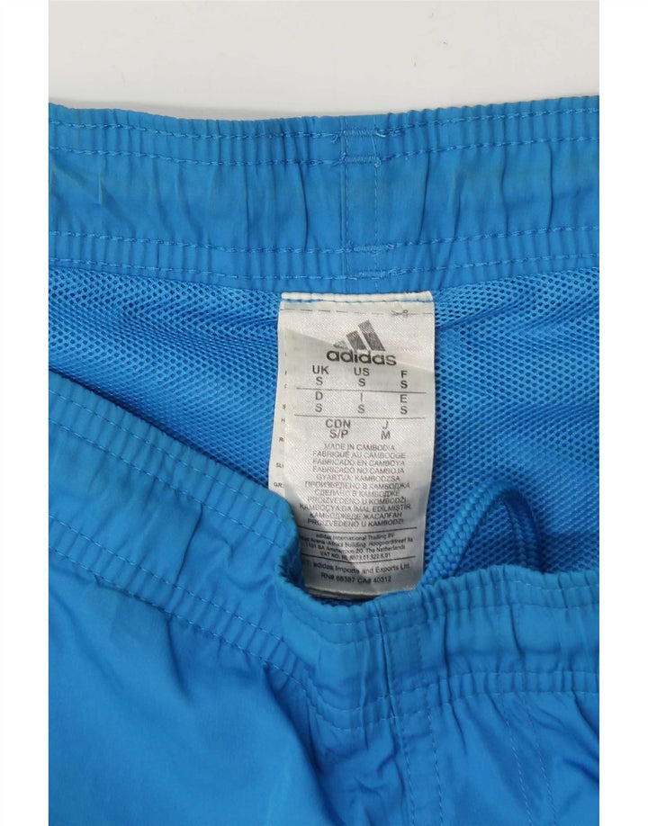 Adidas Mens Sport Shorts Small Blue Polyester