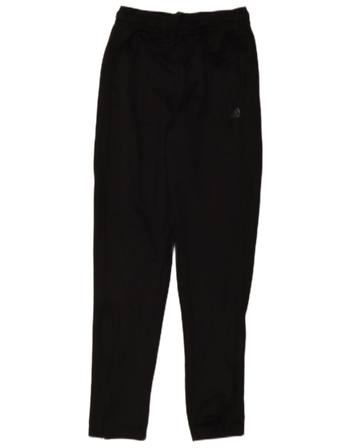 Adidas Boys Tracksuit Trousers 13-14 Years Black Polyester