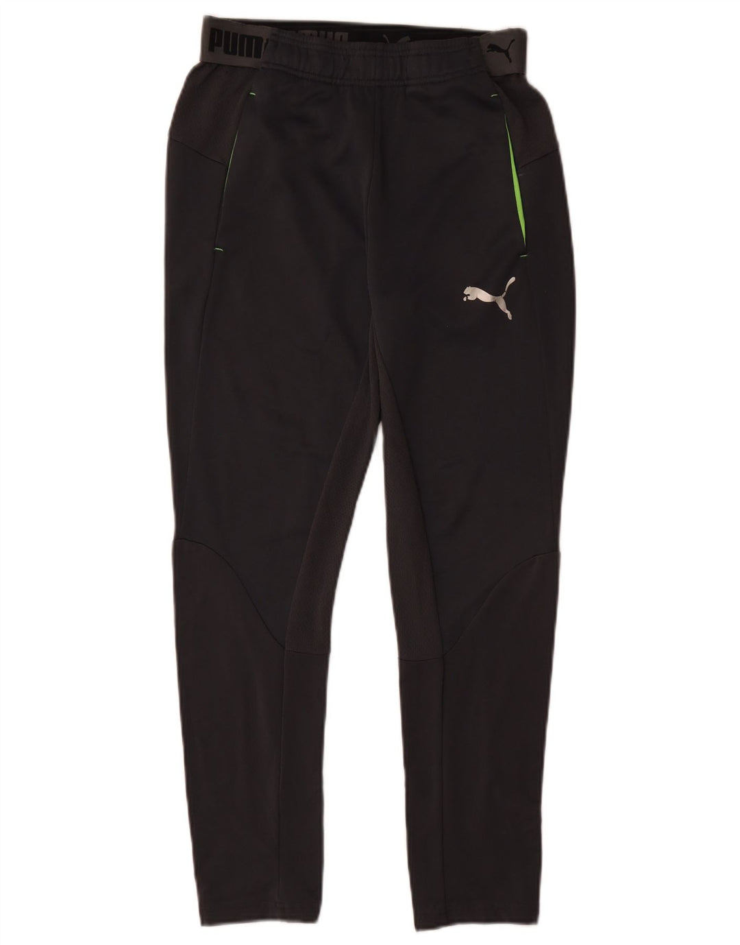 Puma Boys Graphic Tracksuit Trousers 13-14 Years Black Colourblock