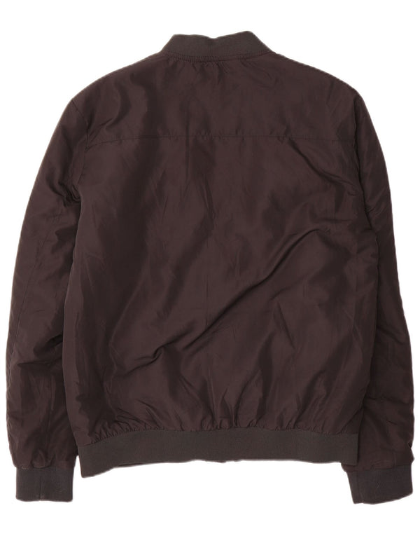 French Connection Mens Bomber Jacket UK 40 Large Black Polyester