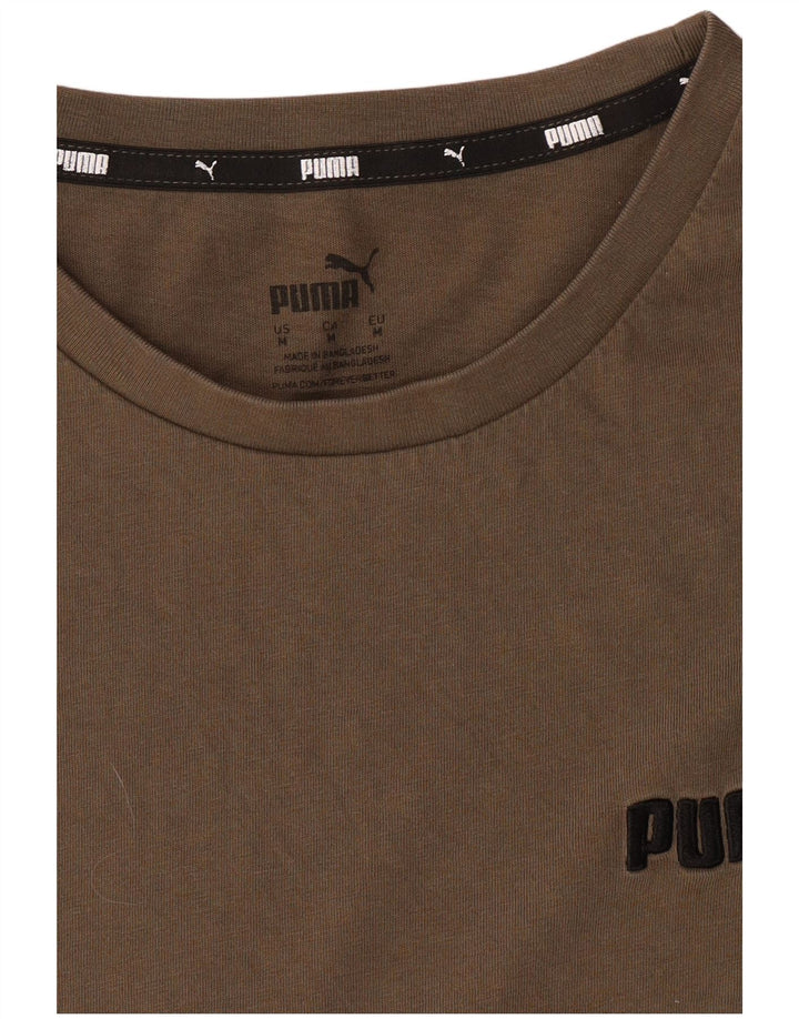 PUMA Mens T-Shirt Top Medium Khaki