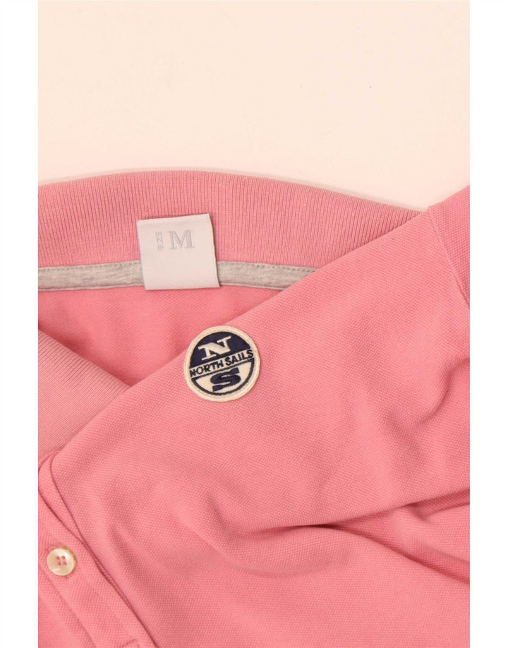 North Sails Womens Polo Shirt UK 12 Medium Pink