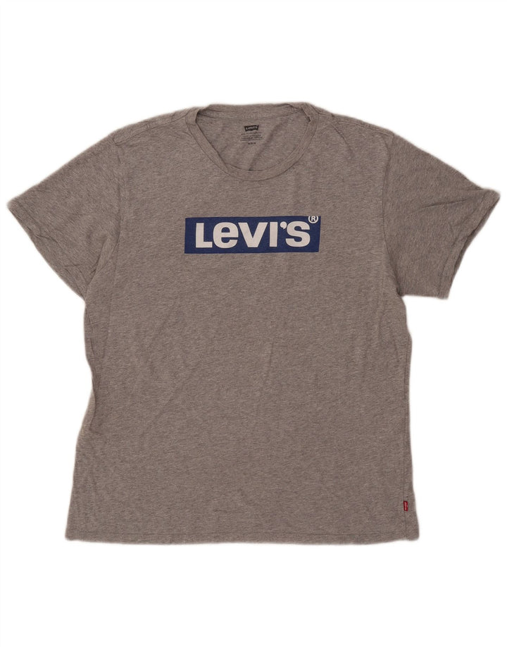 Levi's Mens Graphic T-Shirt Top Medium Grey Cotton